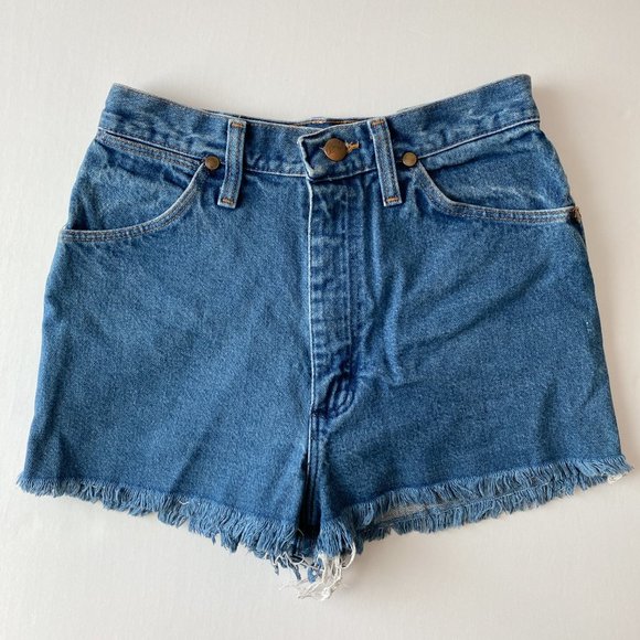 Vintage 80s Wrangler High Rise Cutoff Shorts - Picture 1 of 5